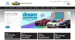 Desktop Screenshot of mid-cityhonda.com